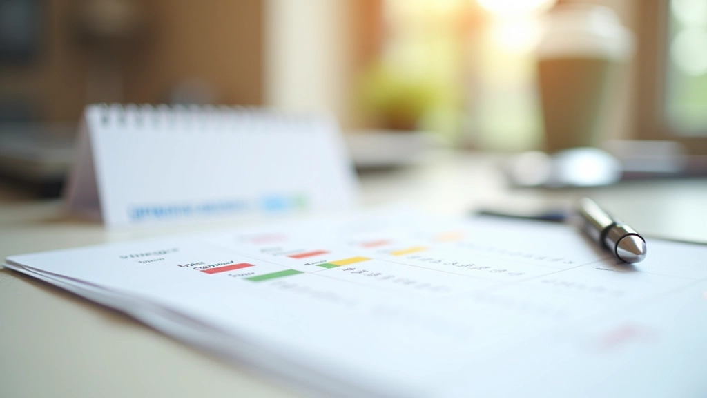 Calendrier sur un bureau montrant les périodes de promotions télécom avec des dates surlignées