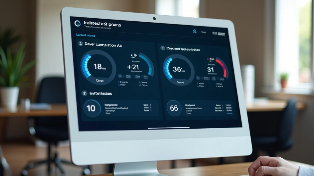 Écran affichant les statistiques de débit internet et la vitesse de connexion en Mbps